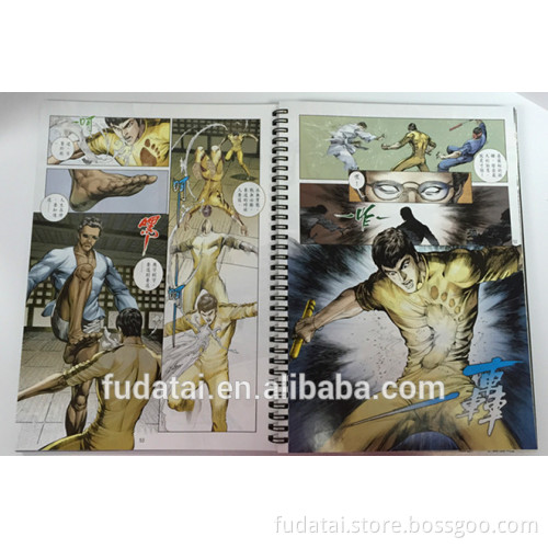 FDT custom cartoon & comic genre double wire-o hot sale PVC cover book